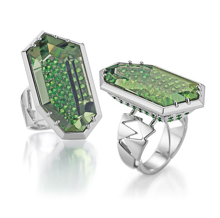 PRASIOLITE RING